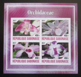 Poštovní známky Gabon 2017 Orchideje neperf. Mi# N/N