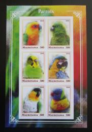 Poštovní známky Mauritánie 2018 Papoušci neperf. Mi# N/N