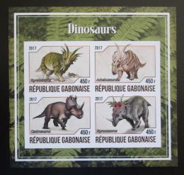 Poštovní známky Gabon 2017 Dinosauøi neperf. Mi# N/N