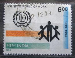Potovn znmka Indie 1994 ILO, 75. vro Mi# 1427