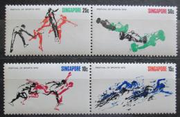 Poštovní známky Singapur 1970 Sport TOP SET Mi# 122-25 Kat 17€
