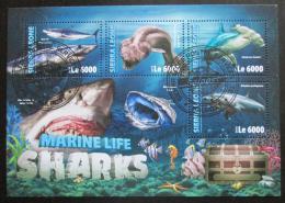 Poštovní známky Sierra Leone 2016 Žraloci Mi# 7028-31 Kat 11€