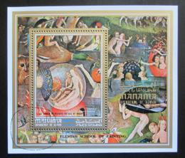 Poštovní známka Manáma 1971 Umìní, Hieronymus Bosch Mi# Block 155 A