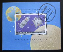 Poštovní známka Manáma 1970 Vesmírná spolupráce Mi# Block 53 A 