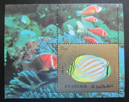 Poštovní známka Fudžajra 1973 Ryby Mi# Block 141 A