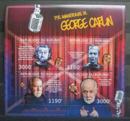 Poštovní známky Burundi 2012 George Carlin, americký herec Mi# 3655-58 Kat 10€