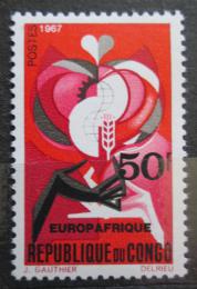 Poštovní známka Kongo 1967 EUROPAFRIQUE Mi# 133
