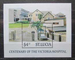 Poštovní známka Svatá Lucie 1987 Nemocnice Victoria Mi# Block 54 Kat 8€