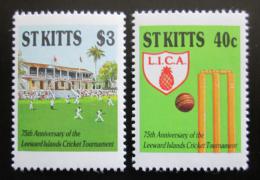 Poštovní známky Svatý Kryštof 1988 Kriketový turnaj Mi# 233-34 Kat 5€