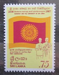 Poštovní známka Srí Lanka 1987 Budhistická univerzita Pali Mi# 808