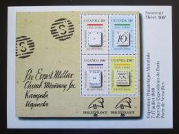 Poštovní známky Uganda 1989 Výstava PHILEXFRANCE Mi# Block 93 Kat 11€