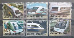 Poštovní známky Guinea-Bissau 2005 Rychlovlaky Mi# 3022-27 Kat 9€