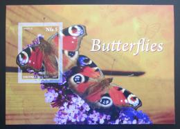 Poštovní známky Eritrea 2017 Motýli neperf. Mi# N/N