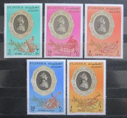 Poštovní známky Fudžajra 1971 Wolfgang Amadeus Mozart Mi# 770-74