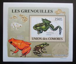 Poštovní známka Komory 2009 Žáby DELUXE Mi# 2164 Block