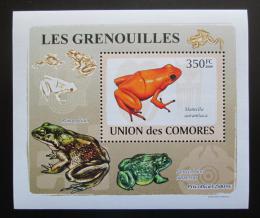 Poštovní známka Komory 2009 Žáby DELUXE Mi# 2165 Block
