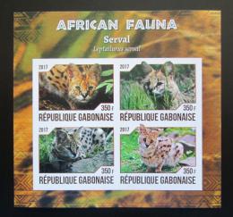 Poštovní známky Gabon 2017 Serval neperf. Mi# N/N