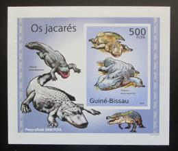 Poštovní známka Guinea-Bissau 2010 Aligátor severoamerický DELUXE Mi# 5003 Block