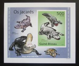 Poštovní známka Guinea-Bissau 2010 Aligátor severoamerický DELUXE Mi# 5004 Block