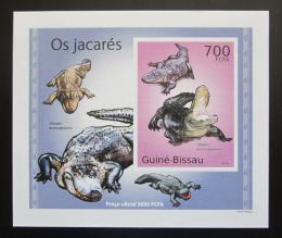 Poštovní známka Guinea-Bissau 2010 Aligátor severoamerický DELUXE Mi# 5005 Block