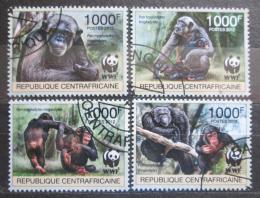 Poštovní známky SAR 2012 Šimpanzi, WWF Mi# 3682-85 Kat 19€
