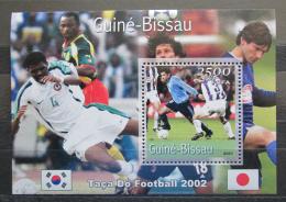 Poštovní známka Guinea-Bissau 2001 MS ve fotbale Mi# Block 316 Kat 12€