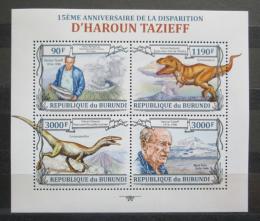 Poštovní známky Burundi 2013 Dinosauøi, Tazieff Mi# 3128-31 Kat 8.90€