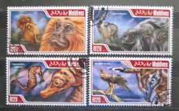 Poštovní známky Maledivy 2014 Chránìná fauna Mi# 5233-36 Kat 10€