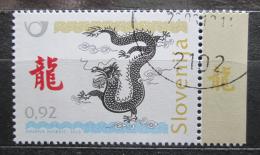 Poštovní známka Slovinsko 2012 Èínský nový rok, rok draka Mi# 946