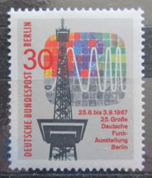 Poštovní známka Západní Berlín 1967 Televizní vìž Mi# 309