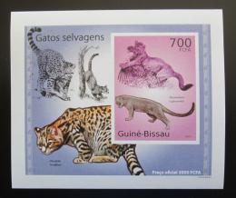 Poštovní známka Guinea-Bissau 2010 Koèkovité šelmy DELUXE neperf Mi# 5045 B Block