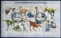 Poštovní známky Guinea-Bissau 2006 Skauti a dinosauøi Mi# 3391-94 Kat 8€