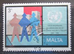 Potovn znmka Malta 1989 Deklarace OSN Mi# 822