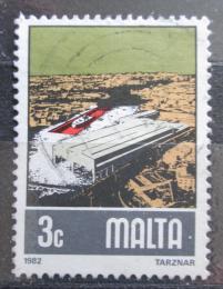 Potovn znmka Malta 1982 Stavba lod Mi# 655