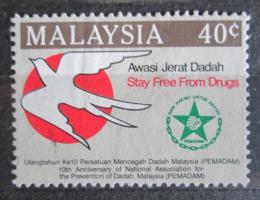 Poštovní známka Malajsie 1986 Boj proti drogám Mi# 339