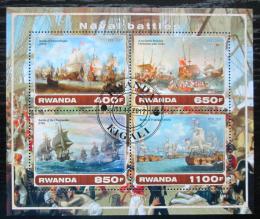Poštovní známky Rwanda 2017 Váleèné lodì Mi# N/N