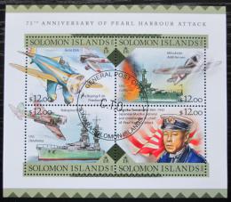 Poštovní známky Šalamounovy ostrovy 2016 Útok na Pearl Harbor Mi# 3686-89 14€