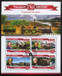 Poštovní známky Maledivy 2015 Parní lokomotivy Mi# 5500-03 Kat 11€