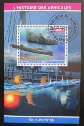 Poštovní známka Džibutsko 2015 Ponorky Mi# N/N - zvìtšit obrázek
