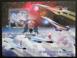 Potovn znmka Svat Tom 2006 Concorde, 30. vro Mi# Block 533 Kat 12