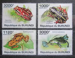 Poštovní známky Burundi 2011 Žáby Mi# 2066-69 Kat 9.50€