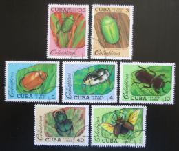 Poštovní známky Kuba 1988 Brouci Mi# 3192-98 