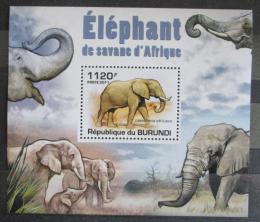 Poštovní známka Burundi 2011 Sloni DELUXE Mi# 2031 Block