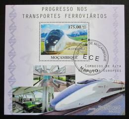 Potovn znmka Mosambik 2010 TGV rychlovlak Mi# Block 390 Kat 10