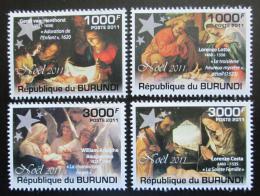 Poštovní známky Burundi 2011 Vánoce, umìní Mi# 2198-2201 Kat 9.50€