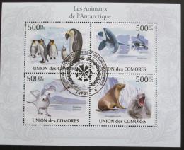 Potovn znmky Komory 2009 Fauna Antarktidy Mi# 2712-15 Kat 9