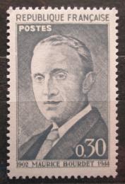 Poštovní známka Francie 1962 Maurice Bourdet, spisovatel Mi# 1382