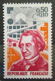 Poštovní známka Francie 1973 Ernest Renan, spisovatel Mi# 1829