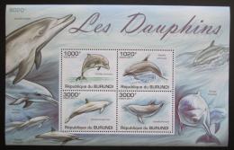 Poštovní známky Burundi 2011 Delfíni Mi# Block 161 Kat 9.50€