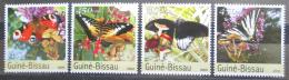Poštovní známky Guinea-Bissau 2003 Motýli a houby Mi# 2087-90 Kat 7.50€